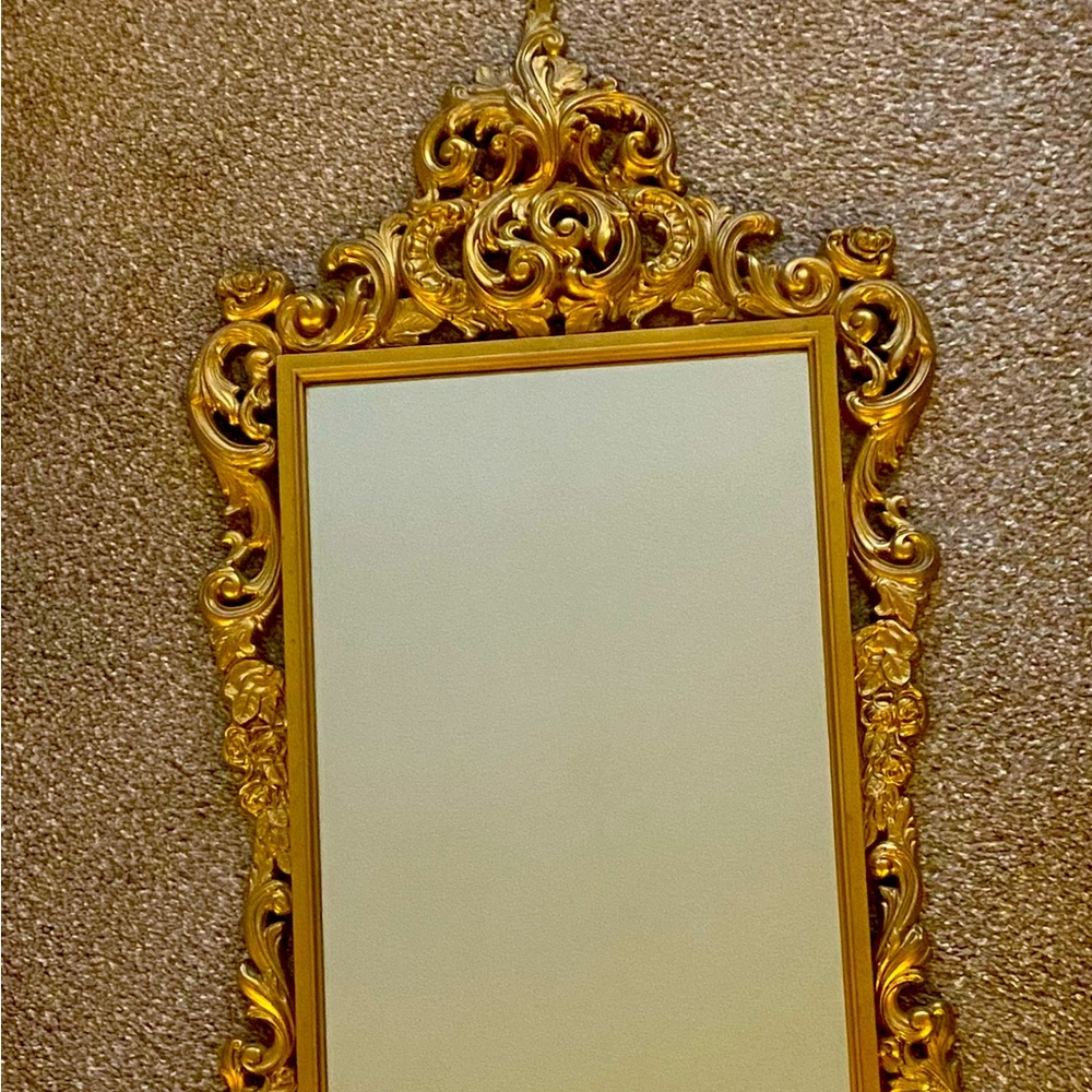 Gorgeous antique ornate mirror 33 by 20 inches - Picture 1 of 2